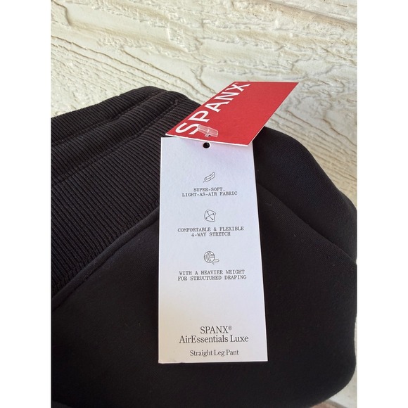 Spanx AirEssentials Luxe Straight Leg Pant Very Black Womens Size XL NWT - Picture 5 of 9